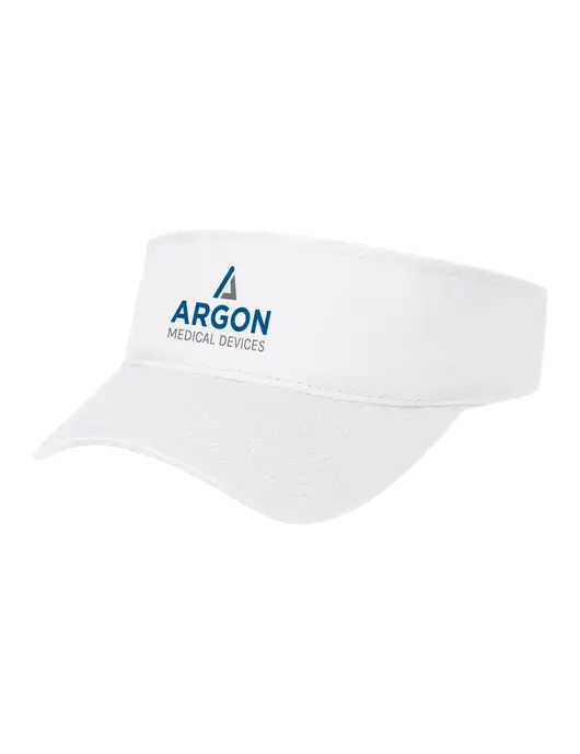 White Cap Visor w/Argon Medical Devices Logo
