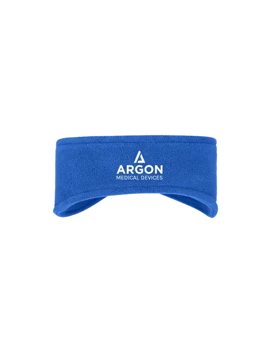 Royal Stretch Fleece Headband w/Argon Medical Devices Logo