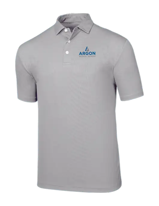 Callaway Birdseye Light Grey Polo w/Argon Medical Devices Logo