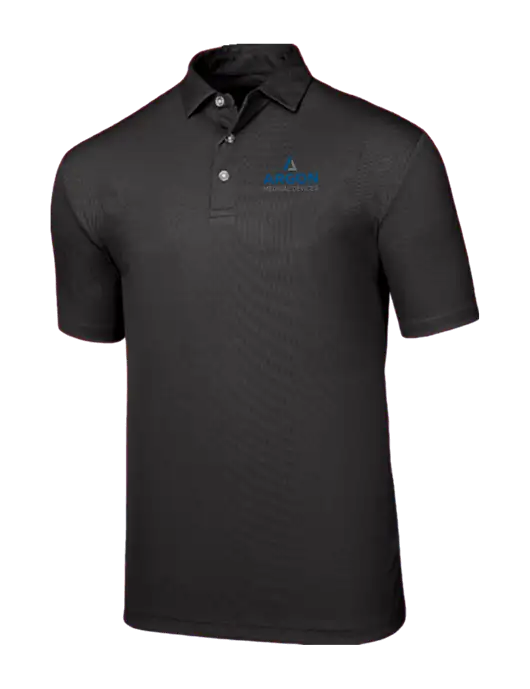 Callaway Birdseye Black Polo w/Argon Medical Devices Logo