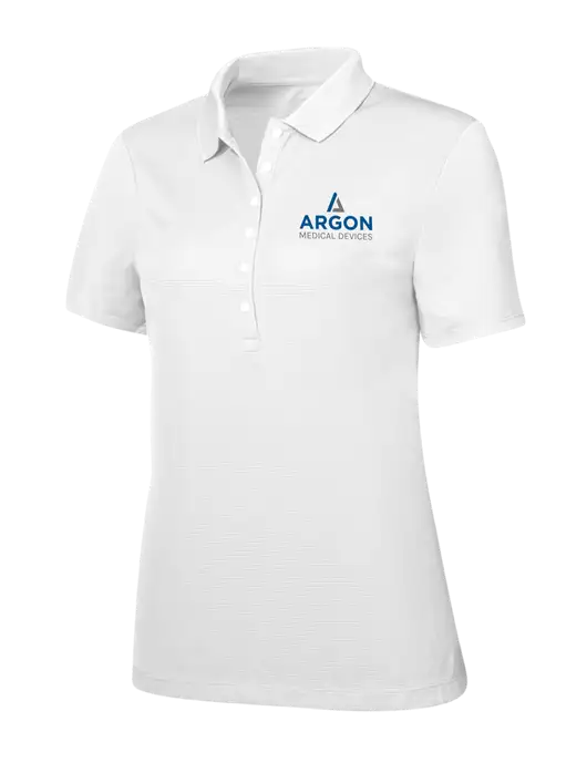 Callaway Womens Ottoman Bright White Polo w/Argon Medical Devices Logo