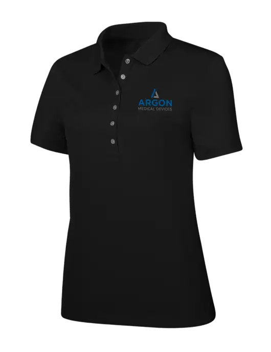 Callaway Womens Ottoman Black Polo w/Argon Medical Devices Logo