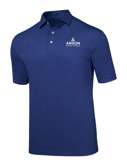 Callaway Navy Fashion Tonal Polo w/Argon Medical Devices Logo