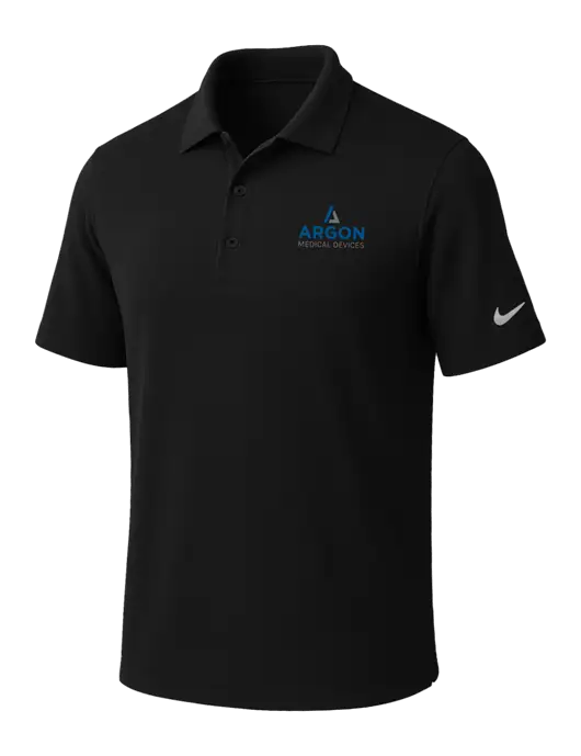 NIKE Black Dri-Fit Micro Pique Polo w/Argon Medical Devices Logo