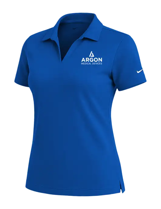 NIKE Royal Womens Dri-Fit Micro Pique Polo w/Argon Medical Devices Logo