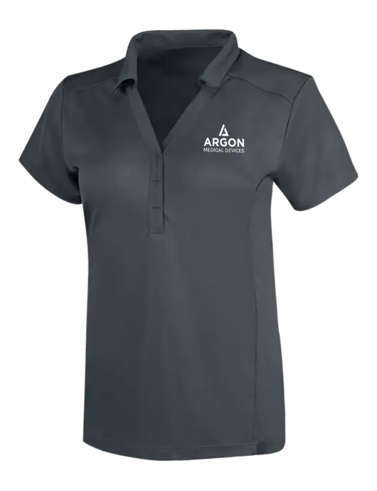 OGIO Dark Grey Womens Framework Polo w/Argon Medical Devices Logo