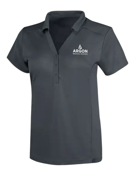 OGIO Dark Grey Womens Framework Polo w/Argon Medical Devices Logo