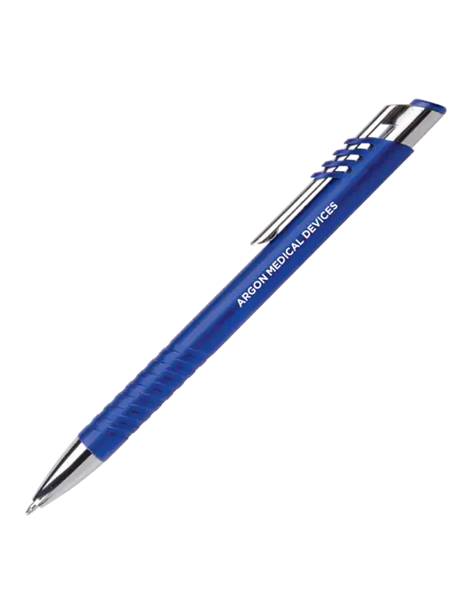 Schirhart Blue Pen - Black Ink w/Argon Medical Devices Logo