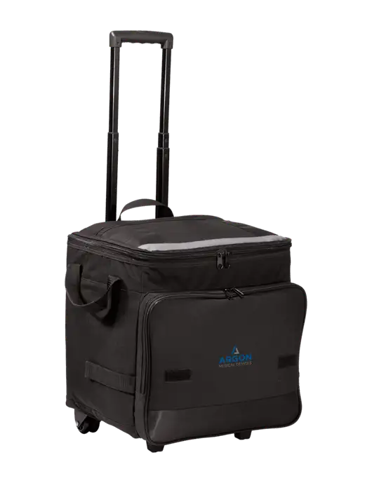 Black Rolling Cooler w/Argon Medical Devices Logo