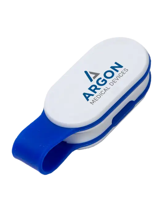 Magna Clip Blue Personal Safety Light w/Argon Medical Devices Logo