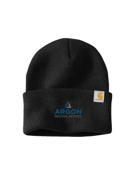 Carhartt Black Watch Cap 2.0 w/Argon Medical Devices Logo