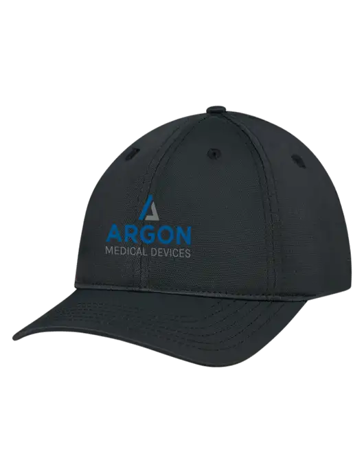 Black Nylon Twill Performance Cap w/Argon Medical Devices Logo