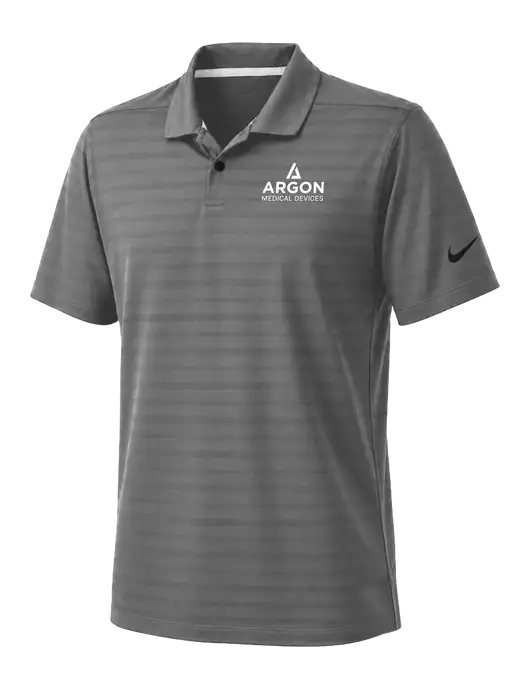 Nike Dark Medium Grey Dri-FIT Vapor Jacquard Polo w/Argon Medical Devices Logo