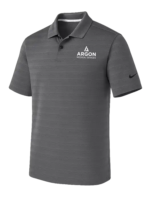 Nike Dark Medium Grey Dri-FIT Vapor Jacquard Polo w/Argon Medical Devices Logo