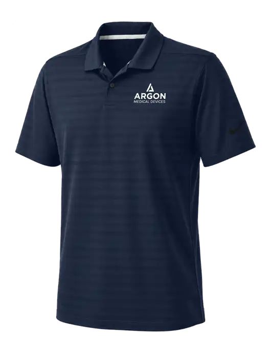 Nike Navy Dri-FIT Vapor Jacquard Polo w/Argon Medical Devices Logo