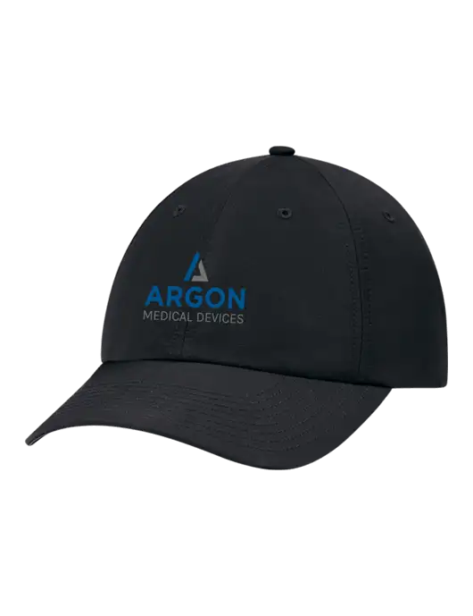 Richardson Relaxed Performance Lite Black Cap w/Argon Medical Devices Logo